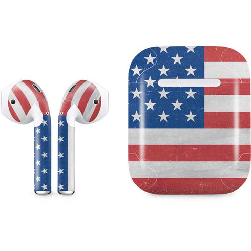 American Flag Distressed Apple AirPods Skin