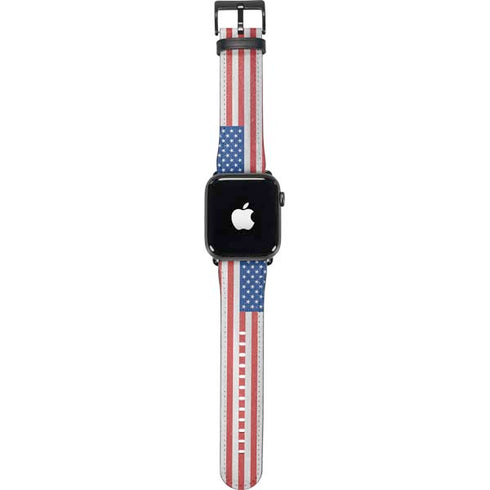 American Flag Distressed Apple Watch Band 38-40mm