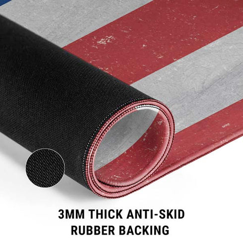 American Flag Distressed Gaming Mouse Pad