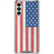 American Flag Distressed Galaxy A13 5G Clear Case