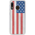 American Flag Distressed Galaxy A20 Clear Case