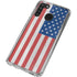 American Flag Distressed Galaxy A21 Clear Case
