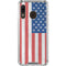 American Flag Distressed Galaxy A30 Clear Case