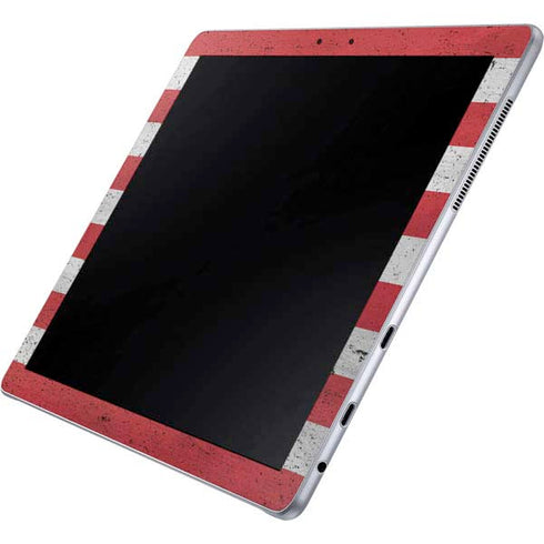 American Flag Distressed Galaxy Book 12in Skin