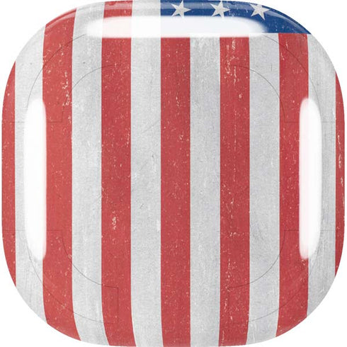 American Flag Distressed Galaxy Buds Live Skin