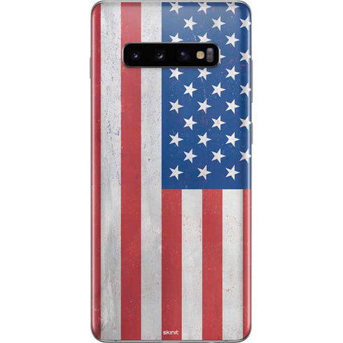 American Flag Distressed Galaxy S10 Plus Skin