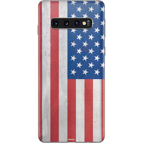 American Flag Distressed Galaxy S10 Skin