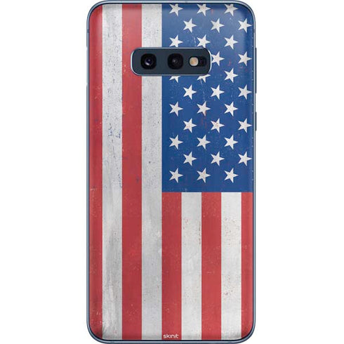 American Flag Distressed Galaxy S10e Skin