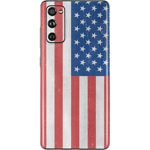 American Flag Distressed Galaxy S20 Fan Edition Skin