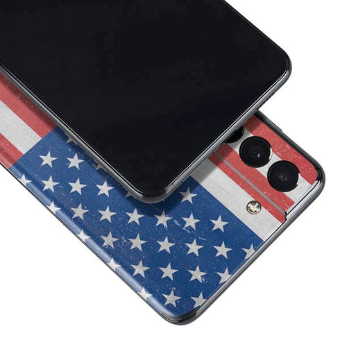 American Flag Distressed Galaxy S21 5G Skin