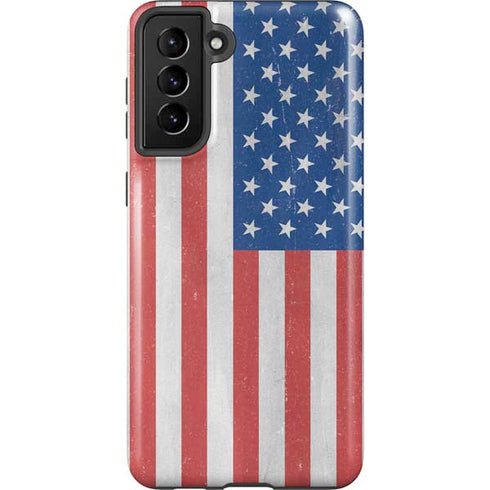 American Flag Distressed Galaxy S21 FE Pro Case