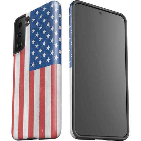 American Flag Distressed Galaxy S21 FE Pro Case
