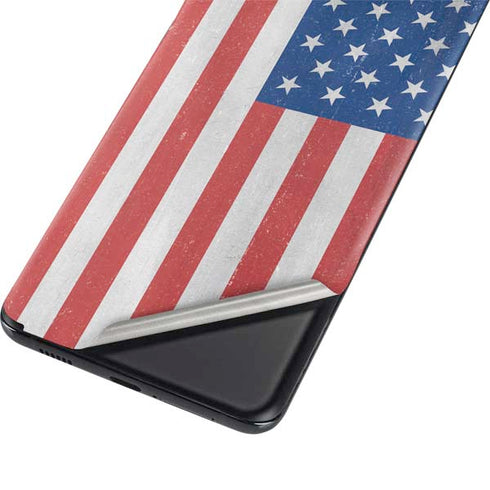 American Flag Distressed Galaxy S21 Ultra 5G Skin