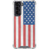 American Flag Distressed Galaxy S22 Clear Case
