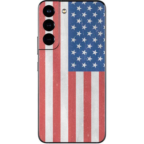 American Flag Distressed Galaxy S22 Skin
