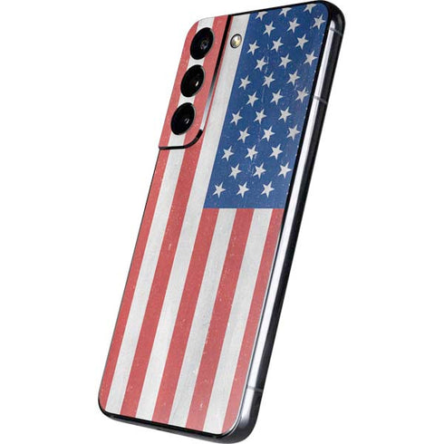 American Flag Distressed Galaxy S22 Skin