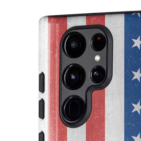 American Flag Distressed Galaxy S22 Ultra Pro Case