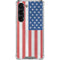 American Flag Distressed Galaxy S23 Clear Case