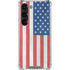 American Flag Distressed Galaxy S23 Clear Case