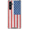 American Flag Distressed Galaxy S23 FE Clear Case
