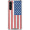 American Flag Distressed Galaxy S23 Plus Clear Case