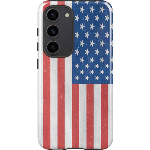 American Flag Distressed Galaxy S23 Pro Case