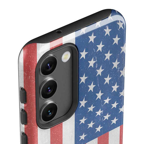 American Flag Distressed Galaxy S23 Pro Case