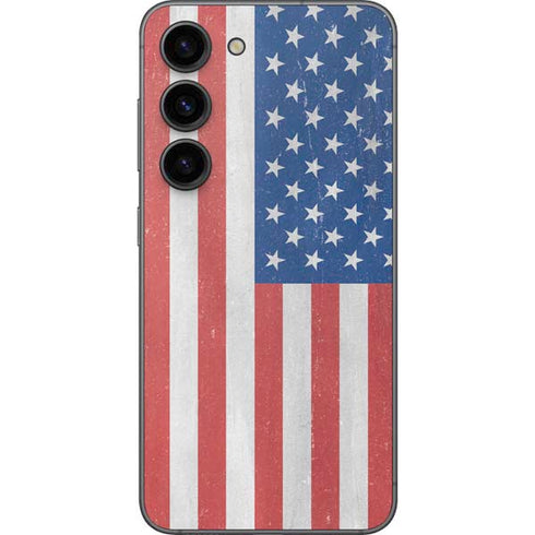 American Flag Distressed Galaxy S23 Skin