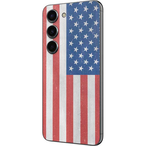 American Flag Distressed Galaxy S23 Skin