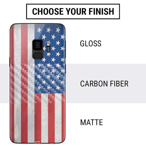 American Flag Distressed Galaxy S9 Skin
