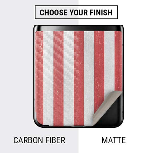 American Flag Distressed Galaxy Z Flip Skin