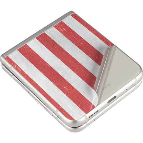 American Flag Distressed Galaxy Z Flip3 5G Skin