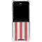 American Flag Distressed Galaxy Z Flip5 5G Clear Case