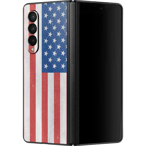 American Flag Distressed Galaxy Z Fold3 5G Skin