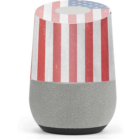 American Flag Distressed Google Home Skin