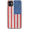 American Flag Distressed iPhone 11 Clear Case