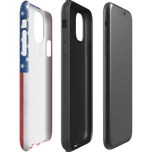 American Flag Distressed iPhone 11 Impact Case