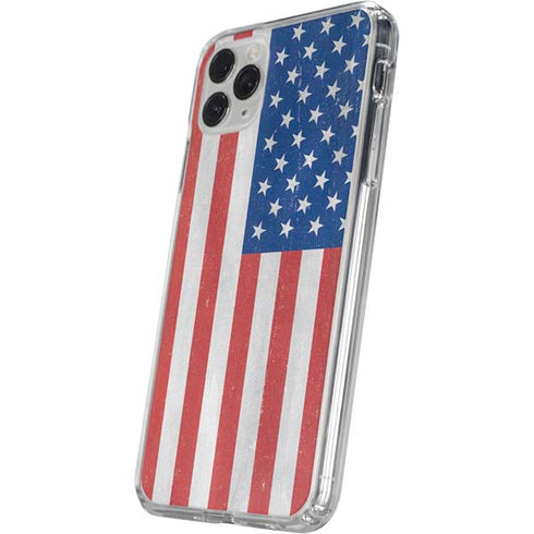 American Flag Distressed iPhone 11 Pro Clear Case
