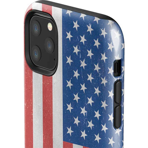 American Flag Distressed iPhone 11 Pro Max Impact Case