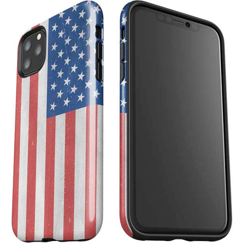 American Flag Distressed iPhone 11 Pro Max Impact Case