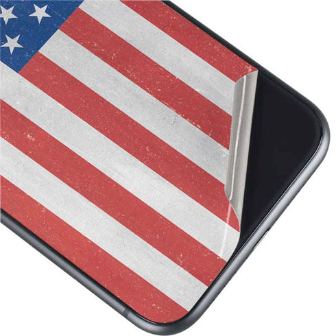 American Flag Distressed iPhone 11 Skin