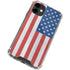 American Flag Distressed iPhone 12 Clear Case