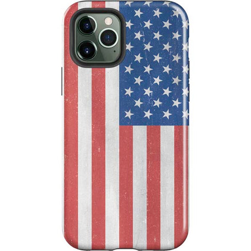 American Flag Distressed iPhone 12 Pro Max Impact Case