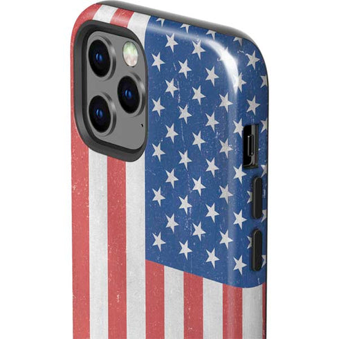 American Flag Distressed iPhone 12 Pro Max Impact Case