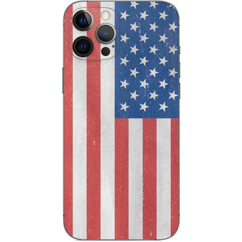 American Flag Distressed iPhone 12 Pro Max Skin