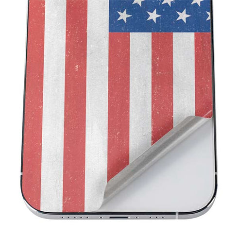 American Flag Distressed iPhone 12 Pro Max Skin