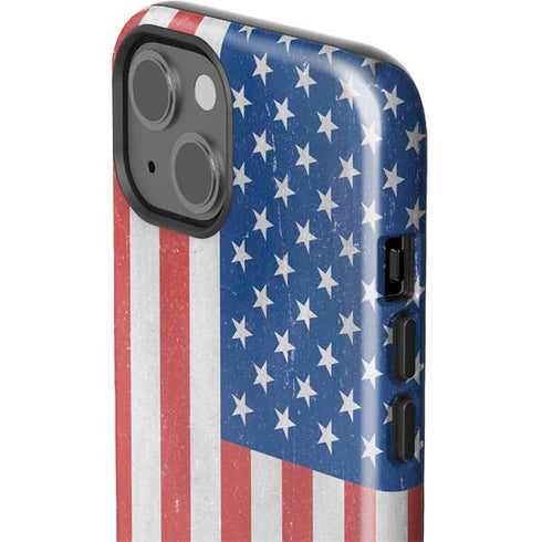 American Flag Distressed iPhone 13 Impact Case