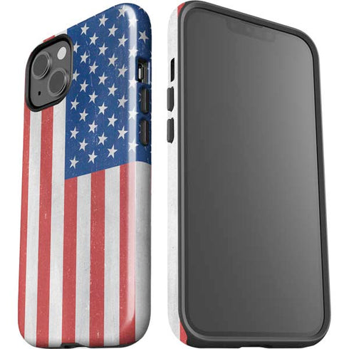 American Flag Distressed iPhone 13 Impact Case