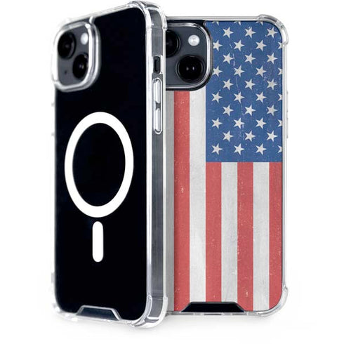 American Flag Distressed iPhone 13 MagSafe Case
