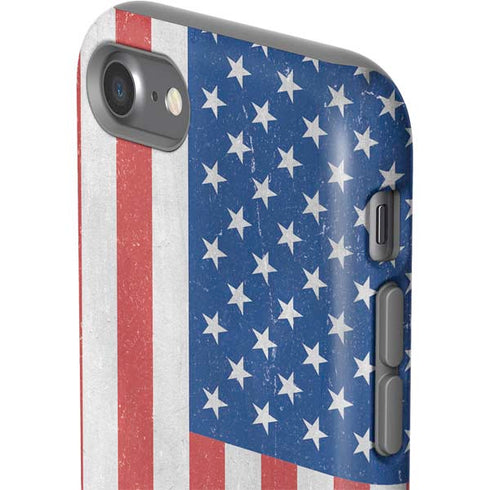 American Flag Distressed iPhone SE (2nd & 3rd Gen) Pro Case